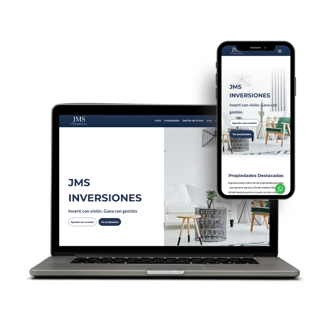 Sitio web de JMS Inversiones